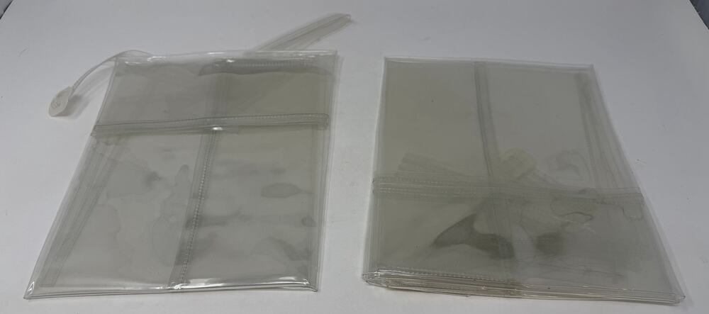 Arts and Crafts Clear Heavy Vinyl Plastic Aprons with Pocket Set of 2